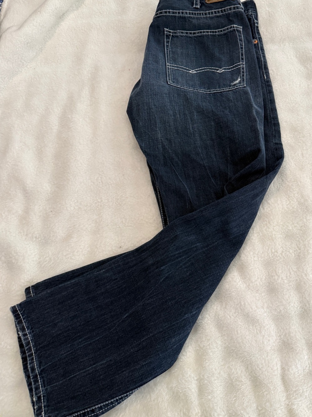 American Eagle Outfitters Men's Dark Indigo Relaxed Jeans